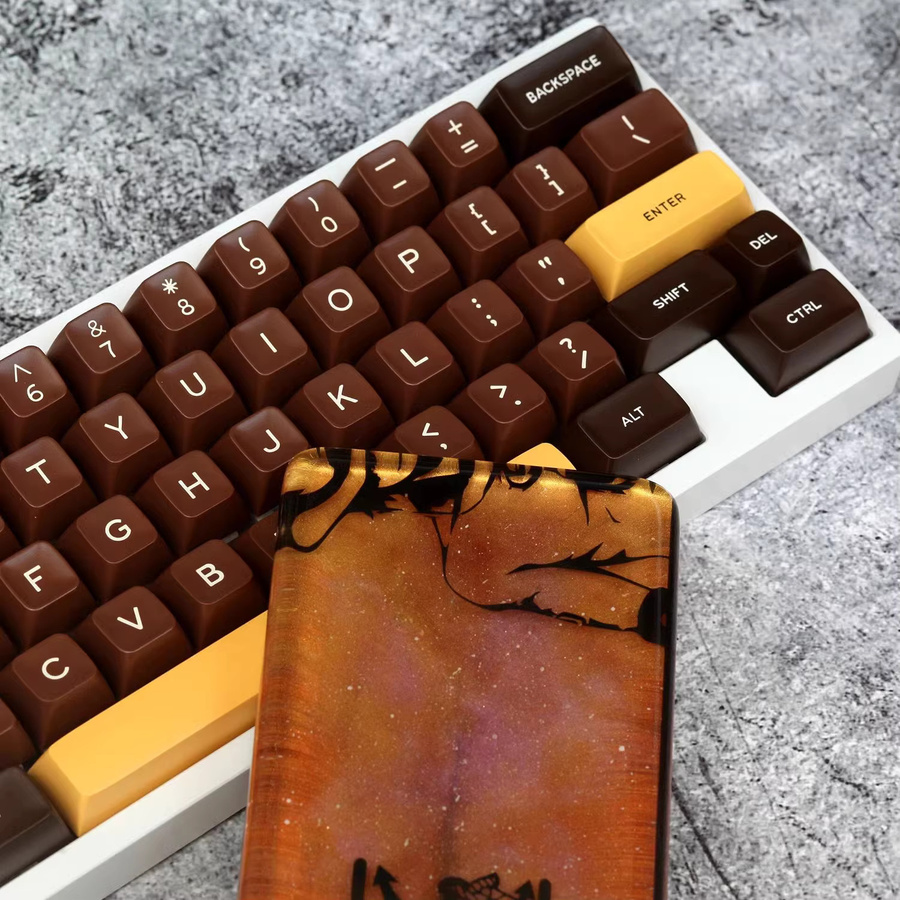 Aifei Clone GMK Chocolatier Tastenkappen Set aus ABS Double Shot im SA Profil für MX Switches, 172 Tasten - Bild 3