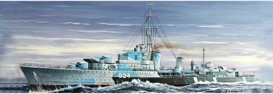 Trumpeter Tribal-class destroyer HMCS Huron (G24) 1944, Fahrzeug, 1:700 - Bild 1