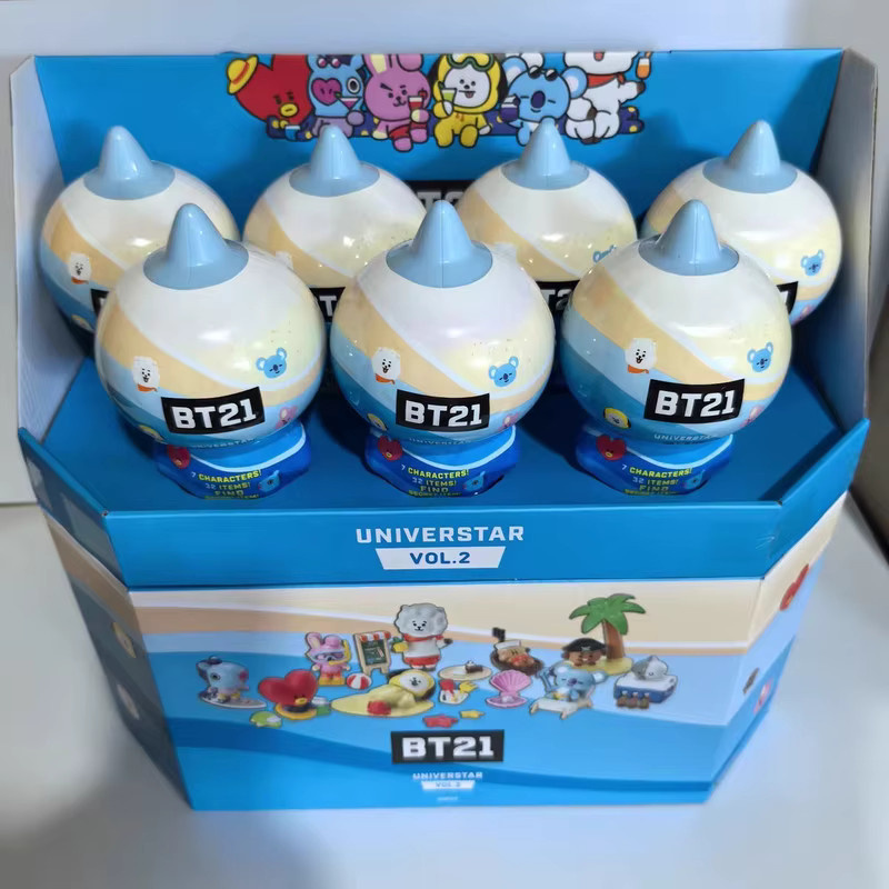 LINE FRIENDS BT21 BTS Blind Box Figuren, Strand-Thema, Einzelfigur - Bild 4