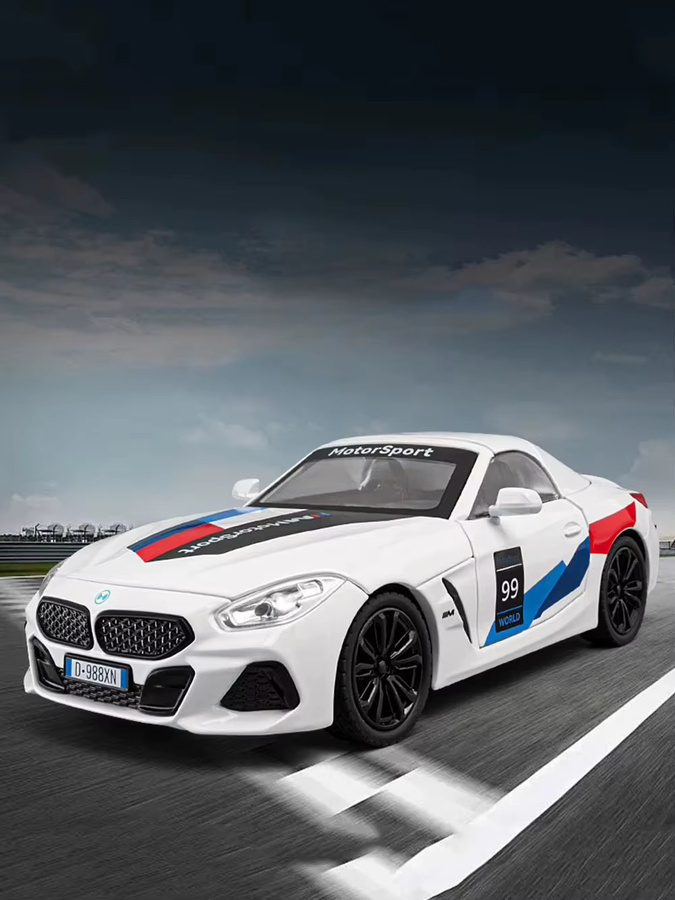 MAKEDA Z4 I8 Diecast Spielzeug Auto, 1:22, Metall, mit Licht und Sound - Bild 4