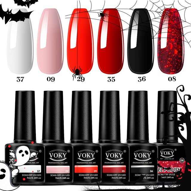 VOKY Nagelgel-Set, 6-teilig, glänzend - Bild 1