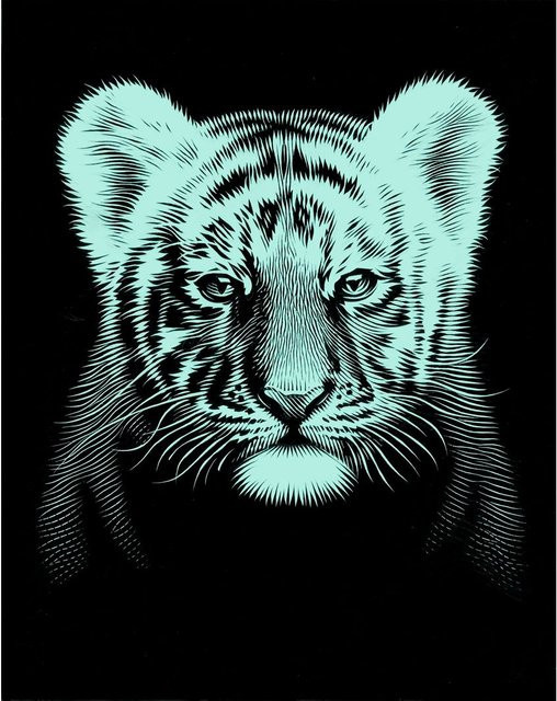Mammut Kratzbild Tigerbaby ab 8 Jahren - Bild 1