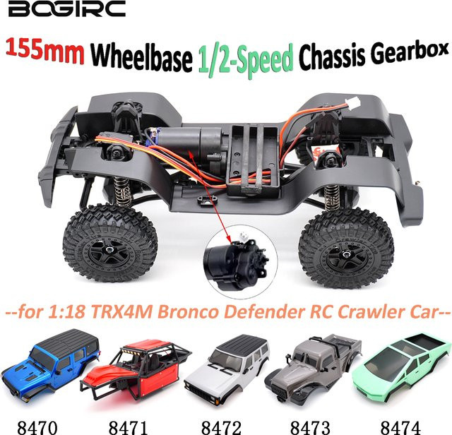 BOGIRC Rahmen Chassis Getriebe und Karosserie-Kit, 1:18, Fahrzeuge - Bild 1