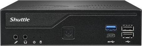 Shuttle XPC slim DH610V2 Barebone LGA1700 SFF PC mit Intel Prozessor, DDR5 bis 96 GB, Dual-LAN und HDMI/DisplayPort in Schwarz - Bild 1