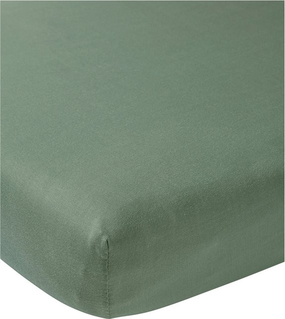 Meyco Baby Spannbetttuch aus Jersey in Grün, B/T: 60 x 120 cm - Bild 1