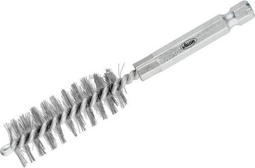Vigour Stahlbürste V4646S-16 aus Edelstahl in Silber, 10 Stück - Bild 1