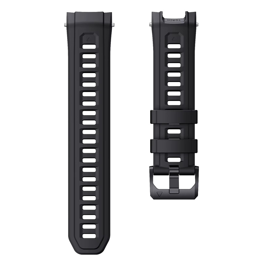 Runcool Uhrenarmband Silikon, Schwarz, Unisex - Bild 4