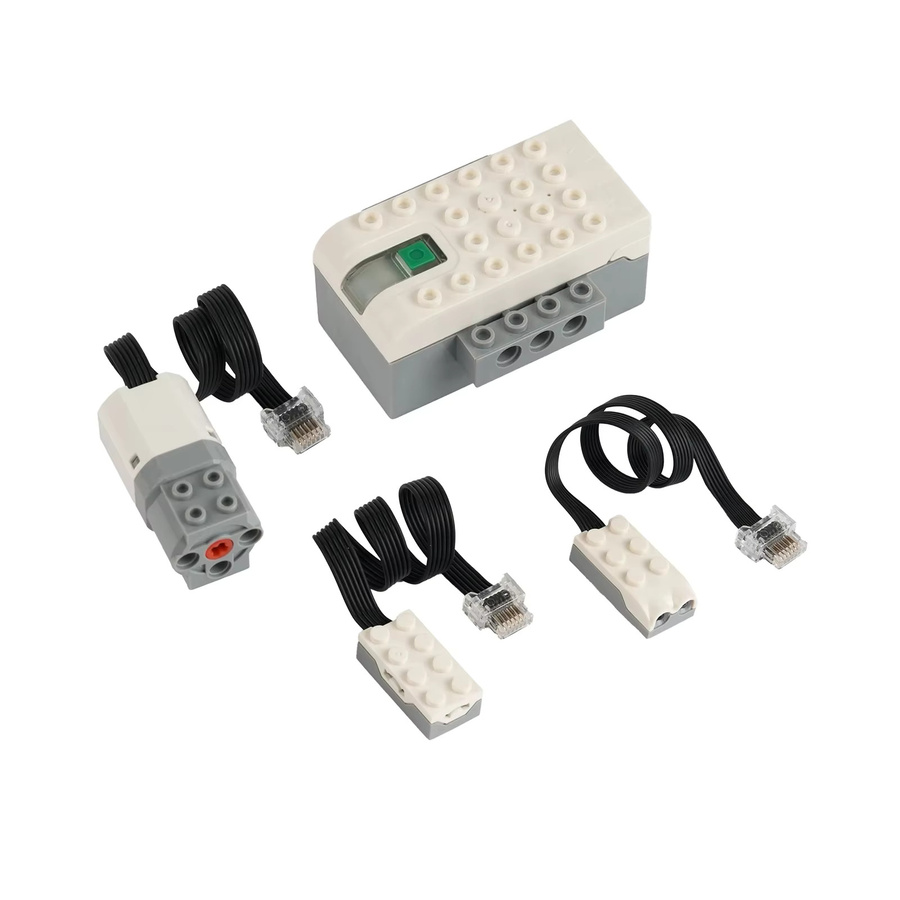 Wishiot Technologie Bausteine Set mit Motor, Motion Sensor, Tilt Sensor und Hubs in Grau - Bild 2