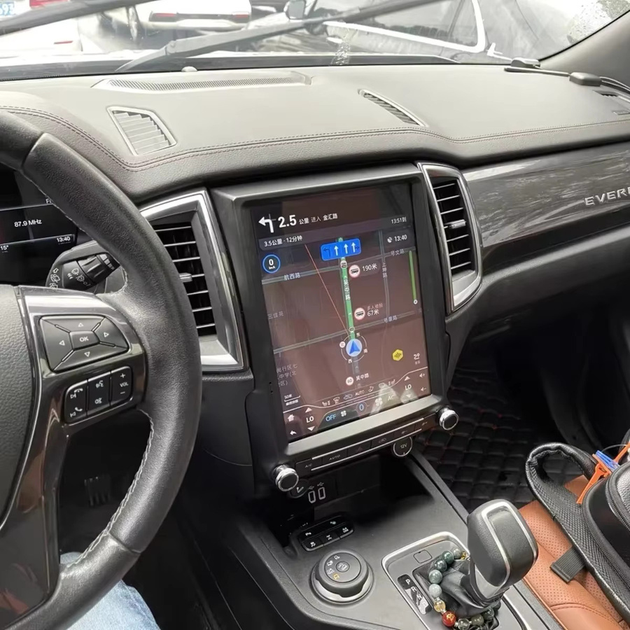 YANFU Android 14 Autoradio für Ford Ranger Everest 2016-2021 mit 12,1 Zoll Touchscreen, kabelloses Bluetooth und CarPlay, Schwarz - Bild 5