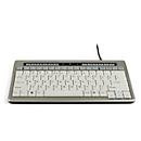 BakkerElkhuizen Kompakttastatur S-board 840 Design USB, QWERTZ, Silber/Hellgrau mit USB-Hub und Multimediatasten - Bild 2