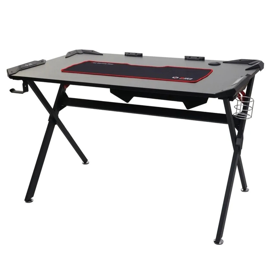 MCW Gaming Schreibtisch F11 in Schwarz, Computertisch für Jugendliche, B: 120 cm, T: 75 cm, H: 78 cm - Bild 3