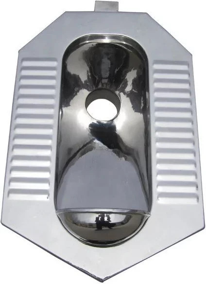 Hocktoilette aus Edelstahl in Silber, mobile Spültoilette aus 304-Material - Bild 1
