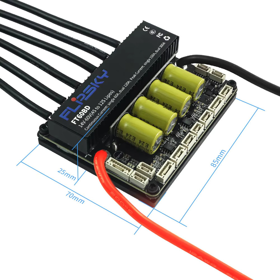 Flipsky FT60BD Dual Drive ESC 60V 120A in Schwarz für DIY E-Board, Scooter, E-Bike und Go-Kart mit bürstenlosem Motor - Bild 3