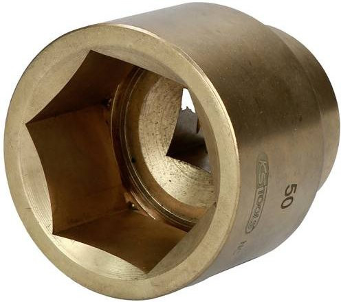 KS Tools BRONZEplus Stecknuss 3/4 Zoll 6-kant 22 mm in Gold aus Aluminium-Bronze - Bild 1