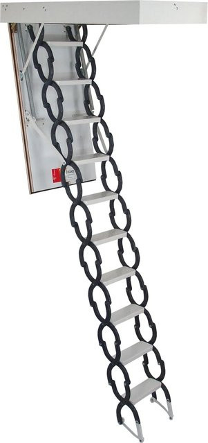 Minka Bodentreppe Elegance in Weiß, wärmegedämmt mit U-Wert 1,1, Breite: 120 cm, Tiefe: 70 cm, für Raumhöhen bis 300 cm - Bild 1