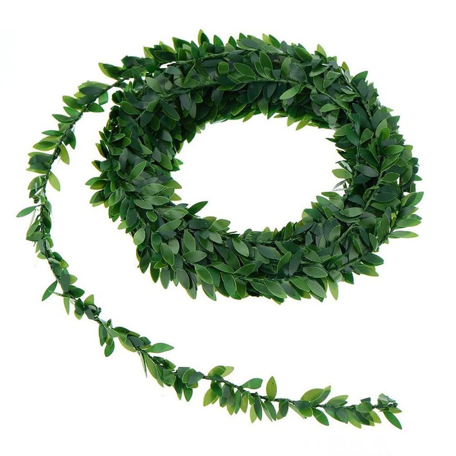 12er Set Künstliche Glyzinien und Efeu Girlanden von Yiran Furniture in Grün für Dekoration im Garten oder bei Hochzeiten und Weihnachten - Bild 2