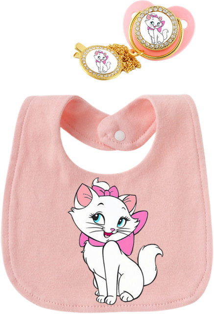 Disney Baby-Schnuller und Schnullerhalter Set aus Silikon und Textil, BPA-frei, Pink - Bild 1