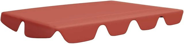 vidaXL Ersatzdach für Hollywoodschaukel aus Polyester in Terracotta B/T: 150 x 105 cm, H: 130 x 70 cm - Bild 1