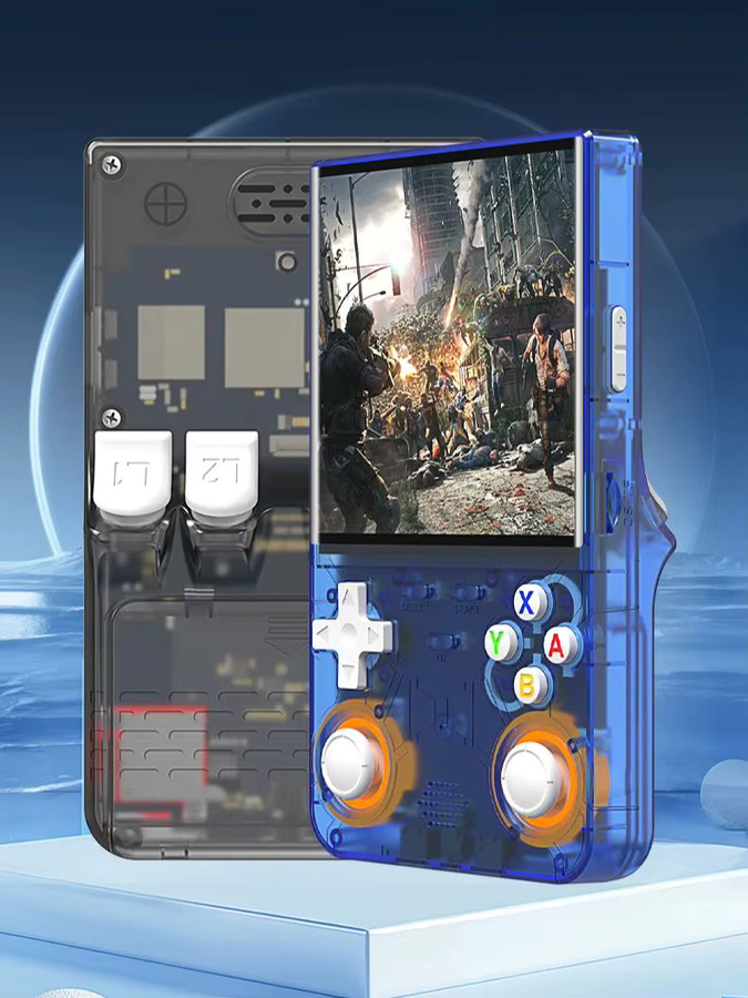 XMWL R36 ULTRA Handheld-Spielkonsole mit Linux Open-Source-System, 4 Zoll HD IPS-Bildschirm, Retro-Videoplayer in Weiß - Bild 7