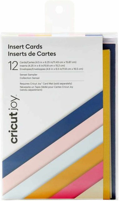 Cricut Joy Insert Card Kartenset Sensei, 12 Stück, Mehrfarbig, B: 11,4 cm, H: 15,9 cm - Bild 1