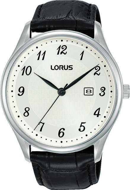Lorus Armbanduhr, Quarz, Edelstahl, Leder, 42 mm, Herren - Bild 1