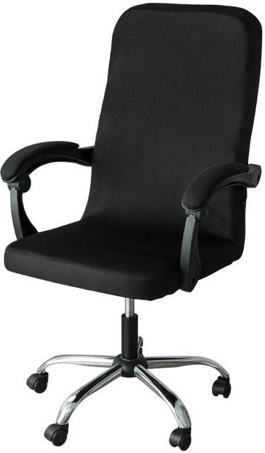 Yiran Furniture Waschbare Computer Drehstuhlbezüge aus elastischem Spandex in Schwarz für Gaming-Sessel und Bürostühle - Bild 1