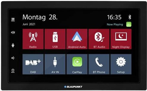 Blaupunkt Mannheim 600 DAB Doppel-DIN Autoradio mit Android Auto, Bluetooth und USB in Schwarz mit 7,0 Zoll Display - Bild 1