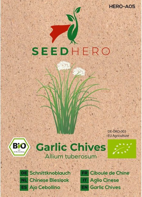 Seedhero BIO Schnittknoblauch Samen für Garten und Balkon, 10 g - Bild 1