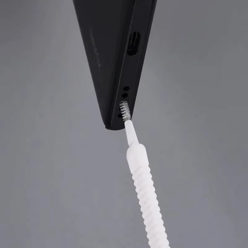 Staubschutzkappen für Handy-Ladeanschlüsse mit Reinigungsbürste für iPhone und Xiaomi, USB-C, Weiß, 10-30 Stück - Bild 5