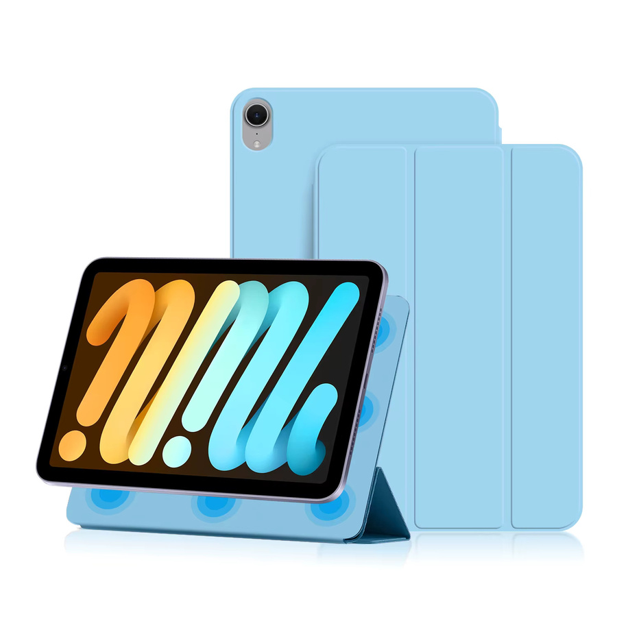 AYANJIN Smart Case für iPad Mini 7 8,3 Zoll A2993 A2996 Magnetische Tri-Fold PU Leder Schutzhülle in Grün - Bild 2