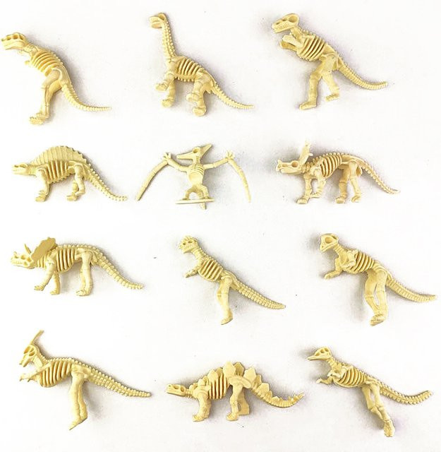 LMKJ Jurassic Dinosaurier Skelettmodell Archäologie Spielzeug, 12-teiliges Set - Bild 1