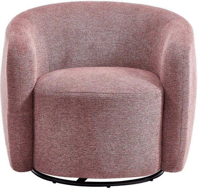 VEREIDE Sessel mit gerader Rückenlehne in Rosa mit Metallrahmen und Stoffbezug, Breite: 80 cm - Bild 1