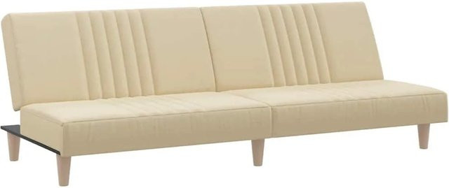vidaXL Schlafsofa Click-Clack in Creme mit Stoffbezug und Holzrahmen B/T/H: 200 x 89 x 70 cm - Bild 1