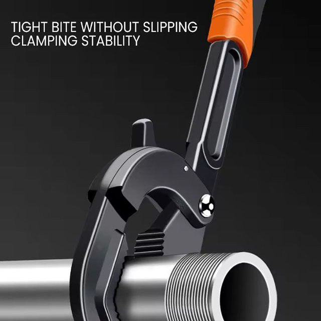 Skeyo Rohrzange aus Kohlenstoffstahl in Schwarz für Klempnerarbeiten, Spannbereich 14–30 mm und 30–60 mm - Bild 1