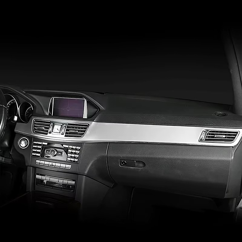 CNORICARC Carbon Faser Aufkleber für Mercedes Benz E Klasse W212 2014 2015 in Schwarz für die Mittelkonsole Innenraum Zubehör - Bild 3