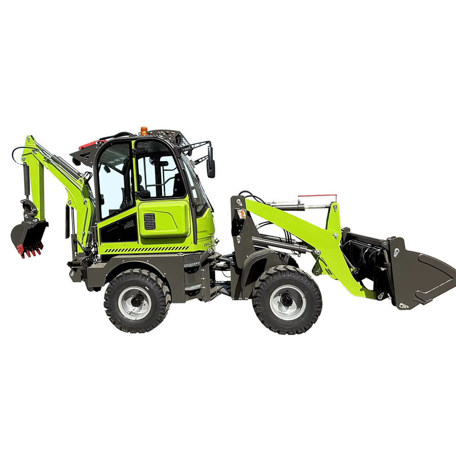 nicosail Mini-Baggerlader 4WD Euro 5 mit Lader und Grabenfräse - Bild 1