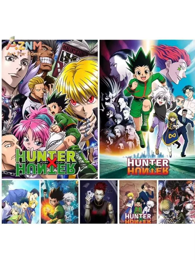 KAYOU Rahmenloses Leinwandposter Hunter x Hunter Gon und Killua Japanischer Anime HD-Druck Mehrfarbig - Bild 2