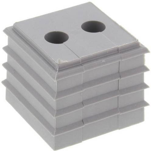 Wiska CDKG 2x8 V0 LG Dichteinsatz aus Kunststoff in Grau, 10 Stück - Bild 1