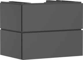 Hansgrohe Waschtischunterschrank Xilesa E 2 SBK o PushO. in Schiefergrau, B: 78,0 cm, T: 55,0 cm - Bild 1