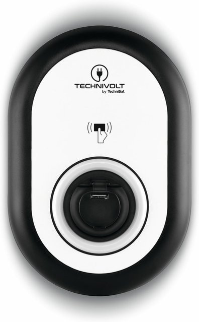TECHNIVOLT Wallbox Ladestation mit RFID in Weiß - Bild 1