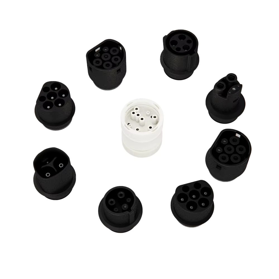 Erobot Adapter für 4 AC-Ladestationen kompatibel mit Typ 2 und J1772 in Schwarz und Türkis - Bild 5