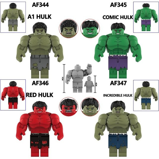 Marvel Hulk Actionfigur-Modell, Bausteine, Tiere - Bild 1