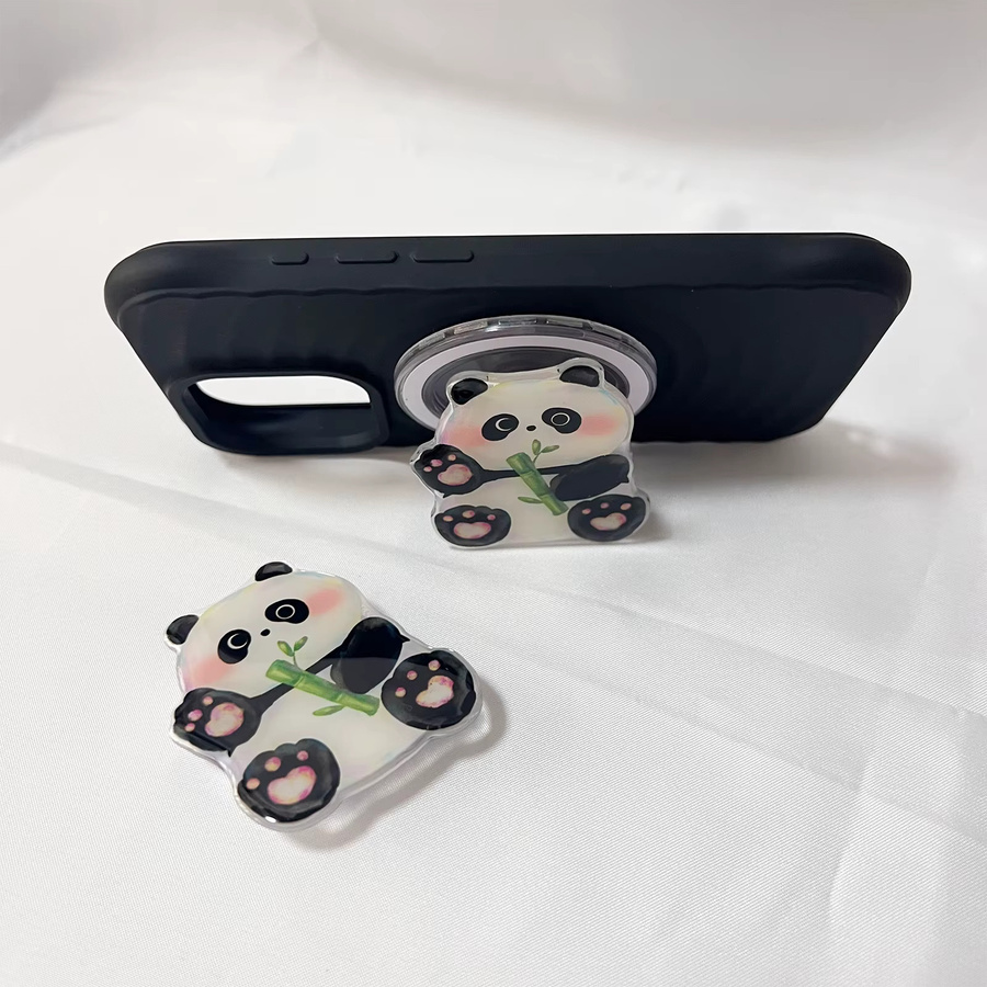 Niedriger Cartoon Panda Handyhalter Griptok für iPhone 17 Pro Max und 16 Pro Max - Bild 2