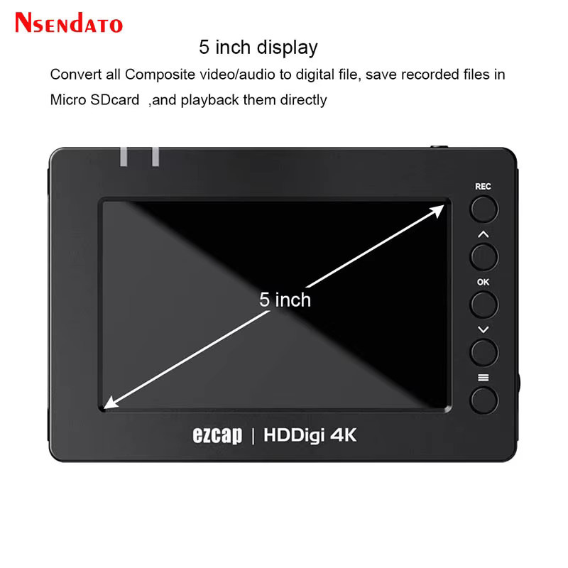 Ezcap 278 HDDigi 4K HDMI USB-Recorder Video-Audio-Spieleaufnahmegerät in Schwarz mit Wiedergabefunktion für Micro-SD-Karten und USB-Sticks für Live-Streaming - Bild 3