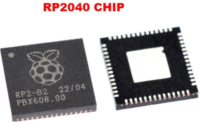Raspberry Pi Pico RP2040 Entwicklungsboard mit USB-C Anschluss in Schwarz (10–100 Stück) - Bild 1