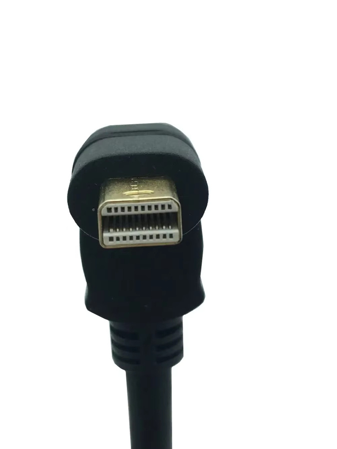 BSN Mini-DisplayPort auf DisplayPort Adapter Verlängerungskabel 90-Grad-Winkel Schwarz, Länge: 0,3 m - Bild 5