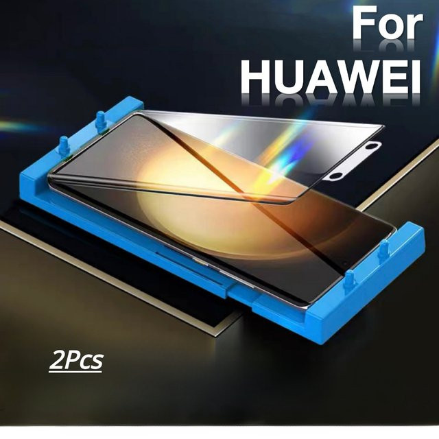 2 Stück Keramik-Glas-Displayschutzfolien für Huawei Mate 60 Pro, P60, P50, P30 Pro und RS in Transparent - Bild 1