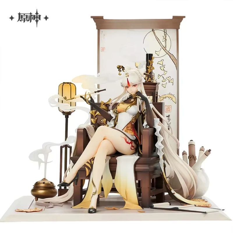 Bandai Genshin Impact Anime Figuren Sammlung Ningguang, Zhongli, Klee und Paimon als mehrfarbige Actionfiguren aus Kunststoff - Bild 5