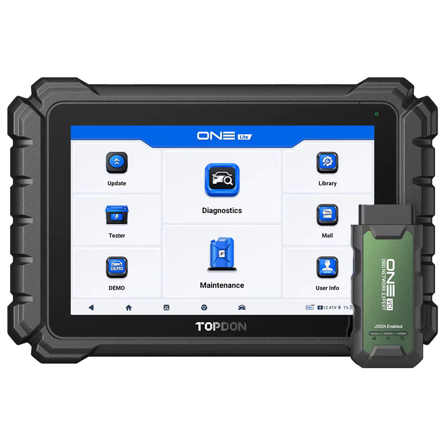 TOPDON ONE LITE Automotive OBD2 Scanner Vollsystem-Diagnosegerät in Schwarz mit 50 Reset-Funktionen, CANFD, DOIP, ECU-Codierung und aktivem Test - Bild 6
