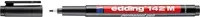 Edding Folienstift 142M Permanent Marker in Schwarz mit feiner Spitze - Bild 2
